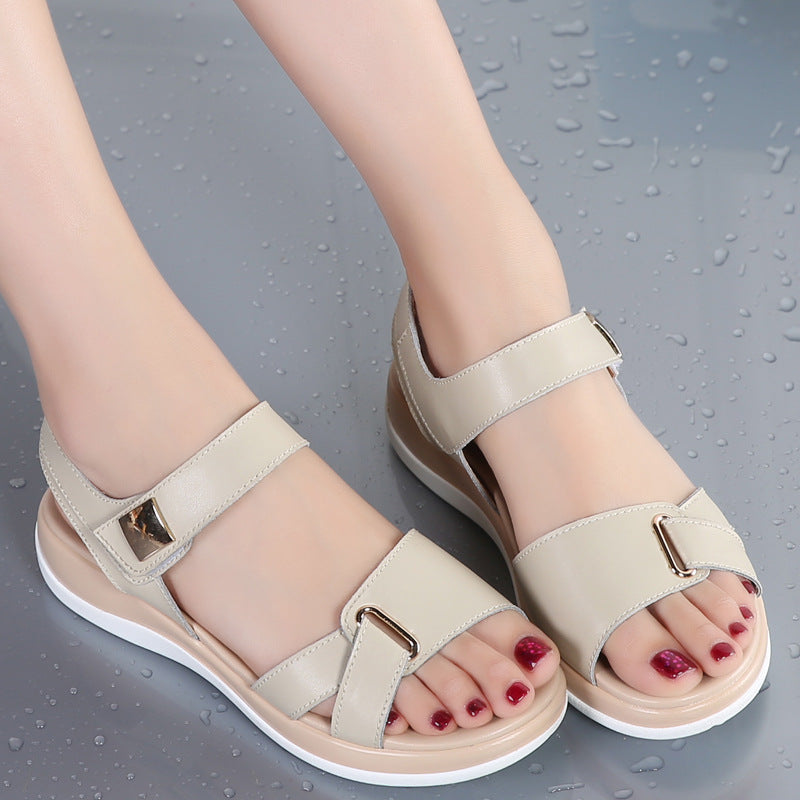 Casual Mid-Heel Soft-Sole Mom Shoes
