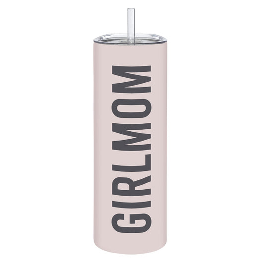 Stephan Baby Gift for Mom Matte Stainless Steel Skinny Tumbler With Straw 20-Ounce Girl Mom